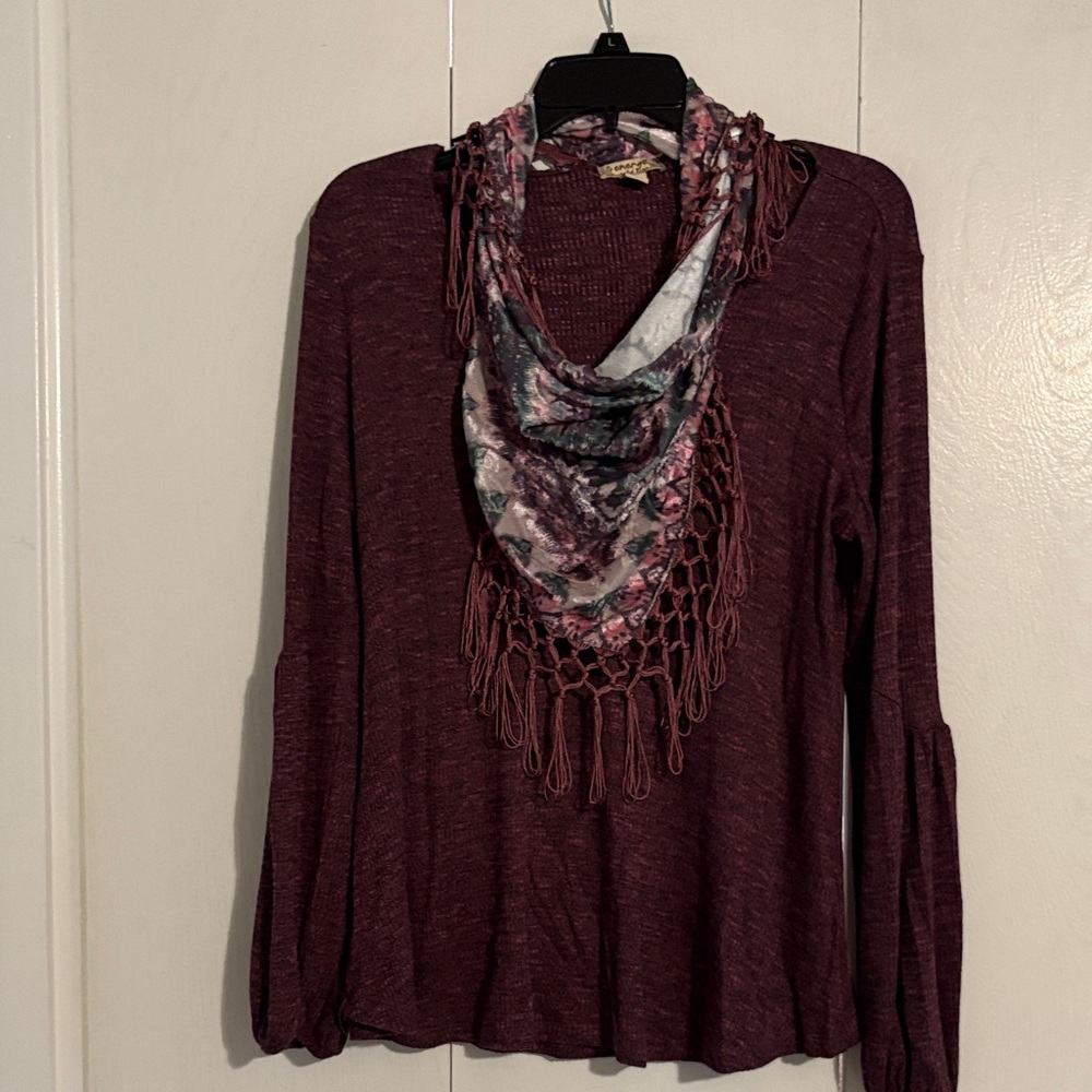 Energie Plum and Multicolor Top